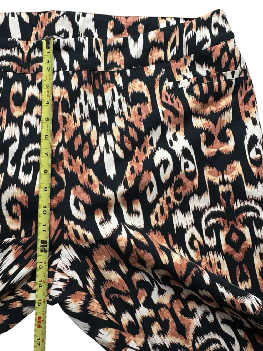 Soft Surroundings Superla Slim Leg Ankle Pants Size 3X Animal Ikat Print $100 - Picture 7 of 10